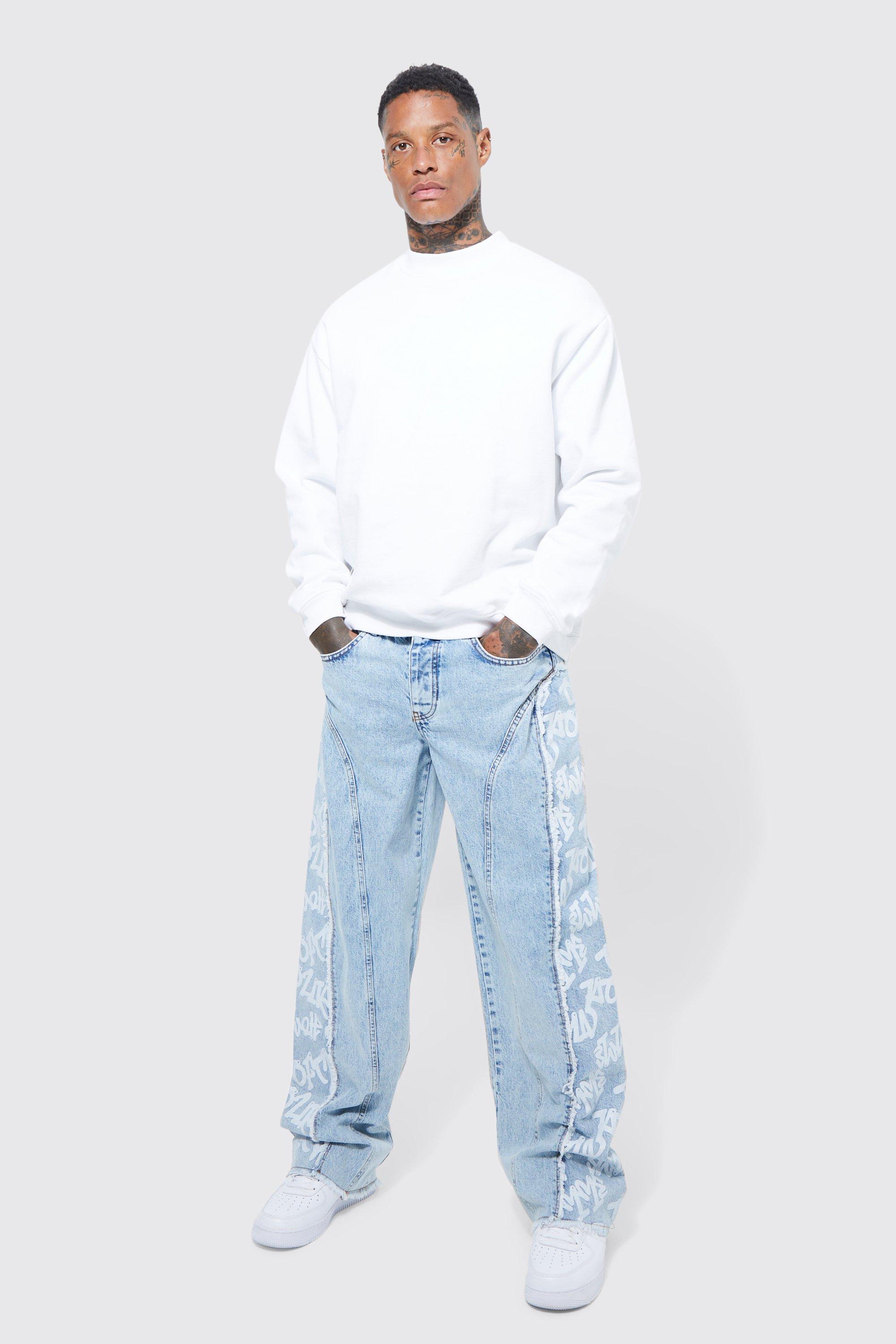 Baggy store distressed jeans